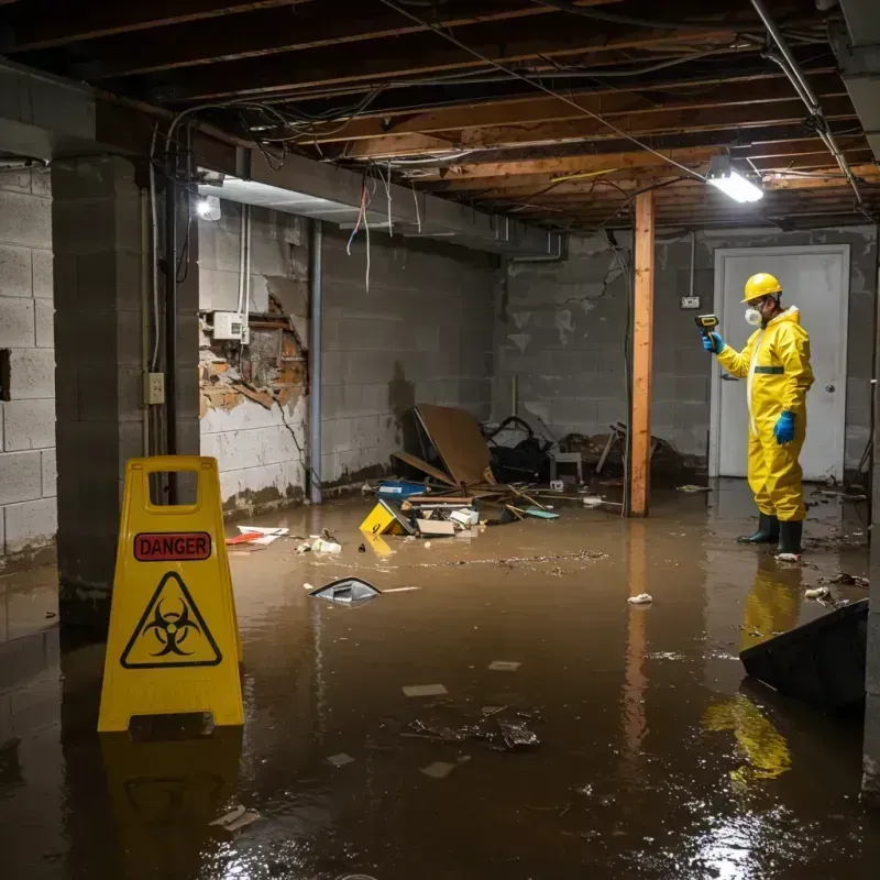 Flooded Basement Electrical Hazard in Glynn County, GA Property